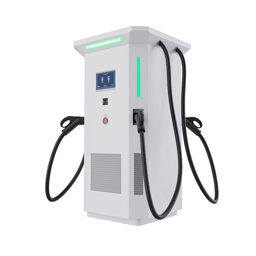 3-connector DC EV charger station зарядная станция электромобилей