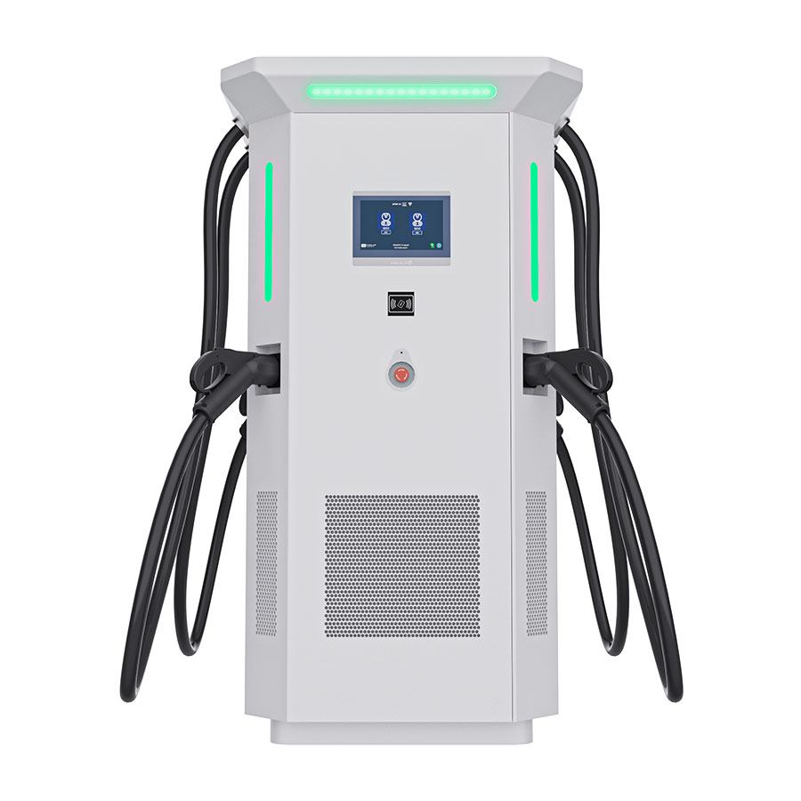 3-connector DC EV charger station зарядная станция электромобилей — изображение 3